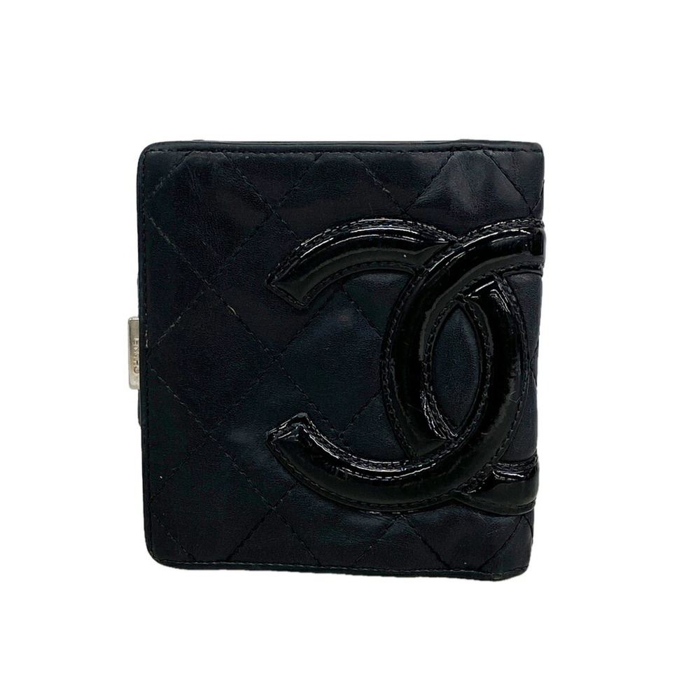 Chanel Cambon Lambskin Wallet, Black, Women's
